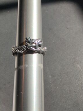 Sterling Silver Mermaid Ring - Silver Women's Jewelry Size 7